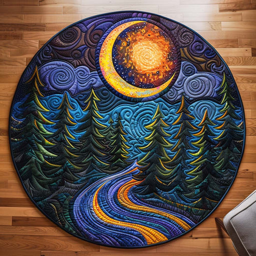 Blue Horizon Quilted Round Mat NCU0TD130