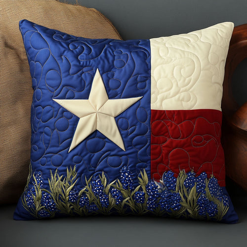 Bluebonnet Pride Quilted Pillow Case NCU0NT5896