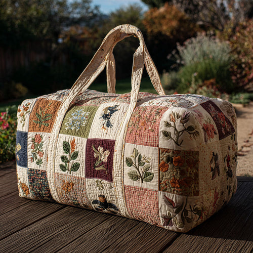 Blush Blossom Quilted Duffle Bag NCU0PT8935