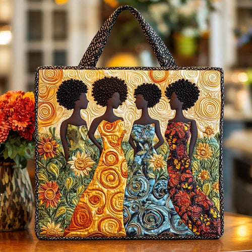 Bold Ebony Queen Quilted Tote Bag NCU0NT8751