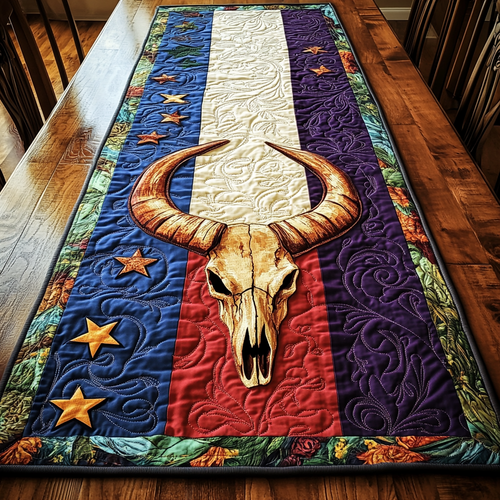 Bone Spirit Quilted Table Runner NCU0DK6782