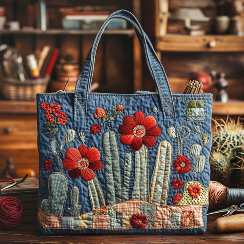 Botanical Spines Quilted Tote Bag NCU0PT8456