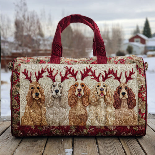 Bouncy Spaniel Quilted Duffle Bag NCU0PT9323