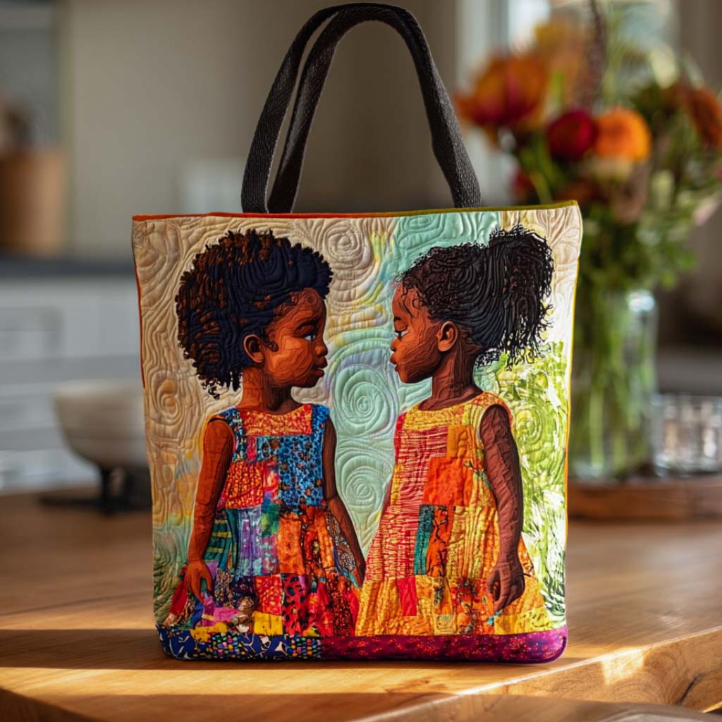 Bright Blossoms Quilted Tote Bag NCU0NT8519