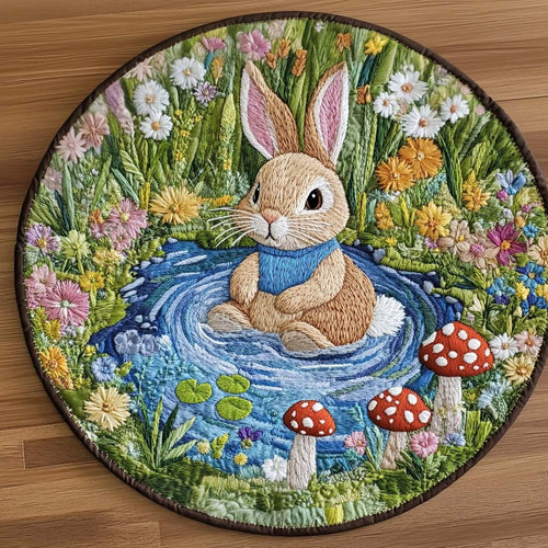 Bunny Dreams Quilted Round Mat NCU0NT8080