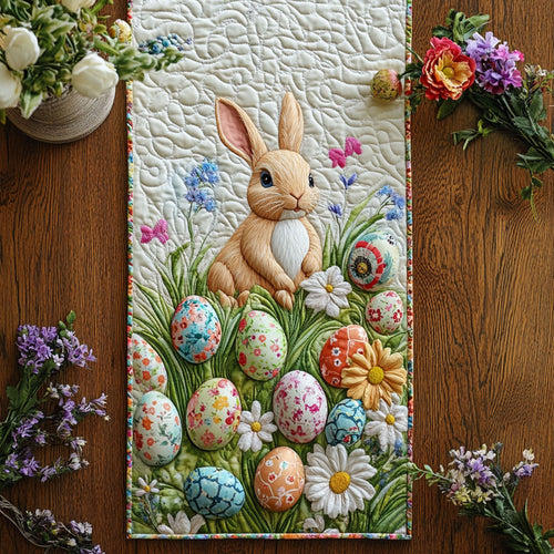Bunny Trails Quilted Table Runner NCU0PT4851