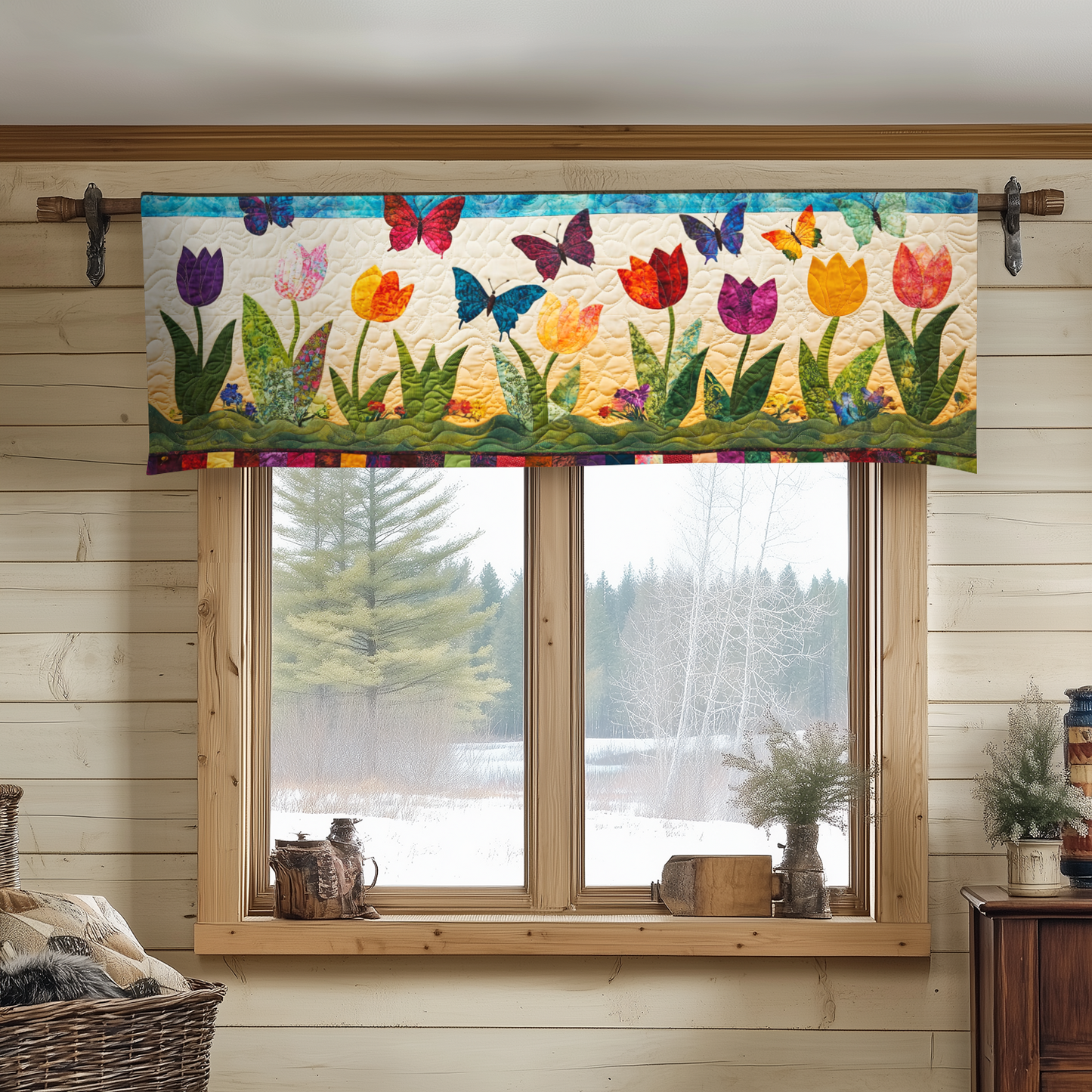 Butterfly Bliss Quilted Valance NCU0VH3780