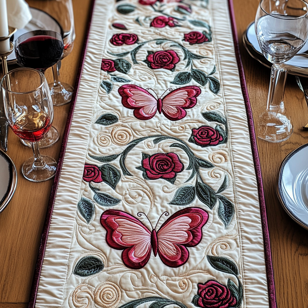 Evergreen Spiral Glow Quilted Table Topper NCU0NXD231