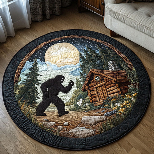 Cabin Visitor Quilted Round Mat NCU0NT3811