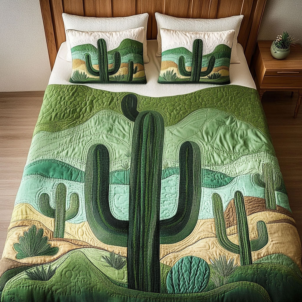 Cactus Sunrise Quilted Blanket NCU0DV279