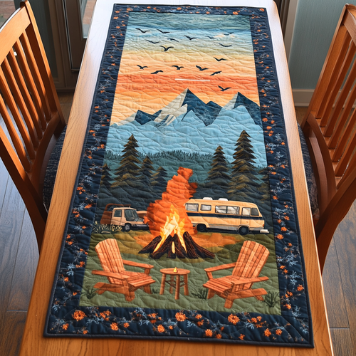 Campfire Bliss Quilted Table Runner NCU0DK7945