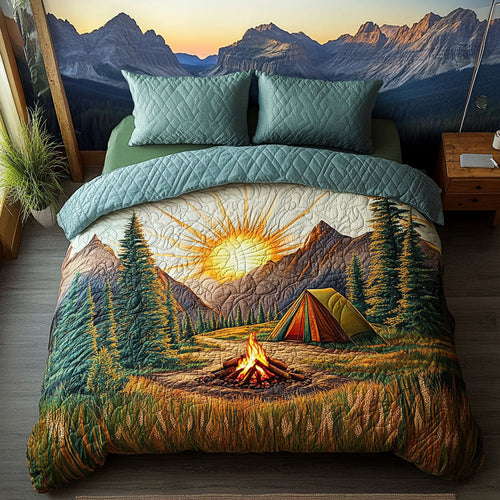 Campfire Dreams 3-Piece Quilted Bedding Set NCU0PT4567
