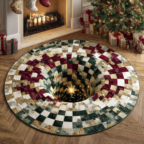 Candle Glow Quilted Round Mat NCU0TD358