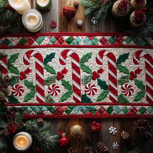 Candy Symphony Quilted Table Runner NCU0TV246