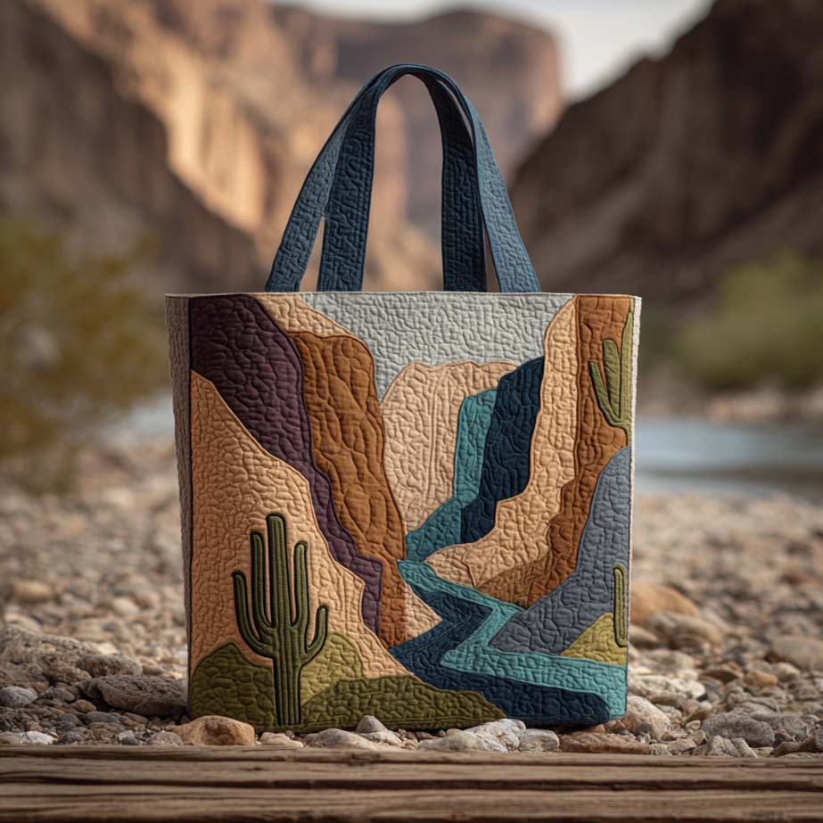 Canyon Blush Quilted Tote Bag NCU0XD059