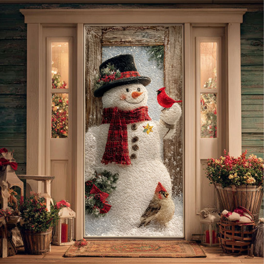 Winter Visitor Quilted Door Cover NCU0TV993 main image 0