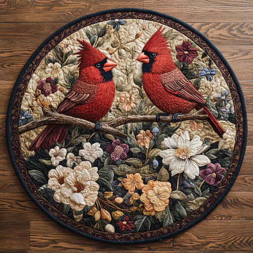 Cardinal Haven Quilted Round Mat NCU0DV6855