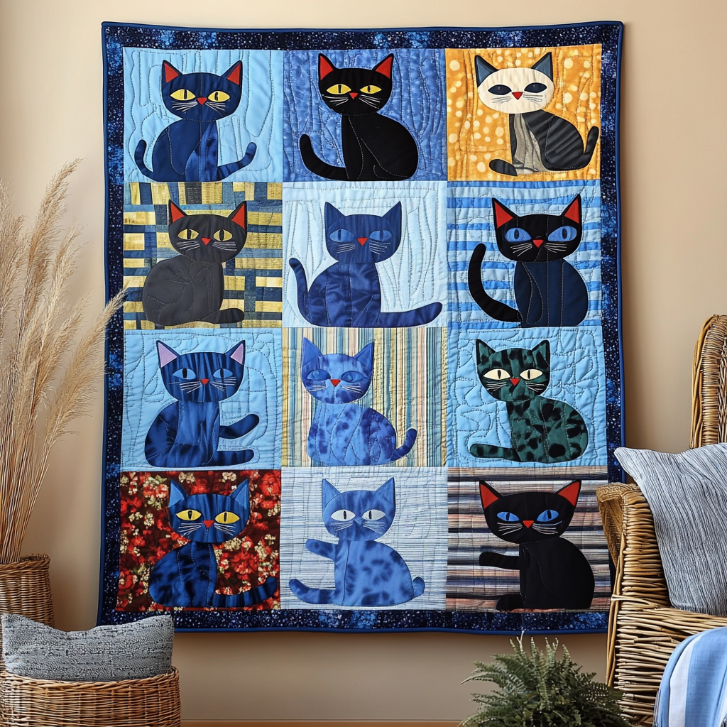Regal Cat Quilted Blanket NCU0NT070 main image 0