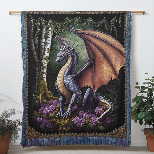 Celestial Serpent Woven Sofa Blanket NCU0DV3784