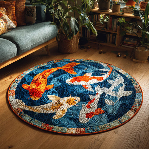 Celestial Flow Quilted Round Mat NCU0TV274