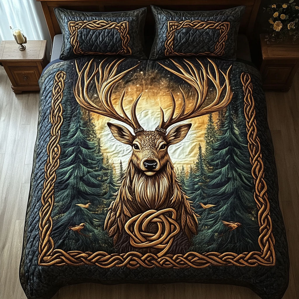 Celestial Bloom 3-Piece Quilted Bedding Set NCU0PTT558
