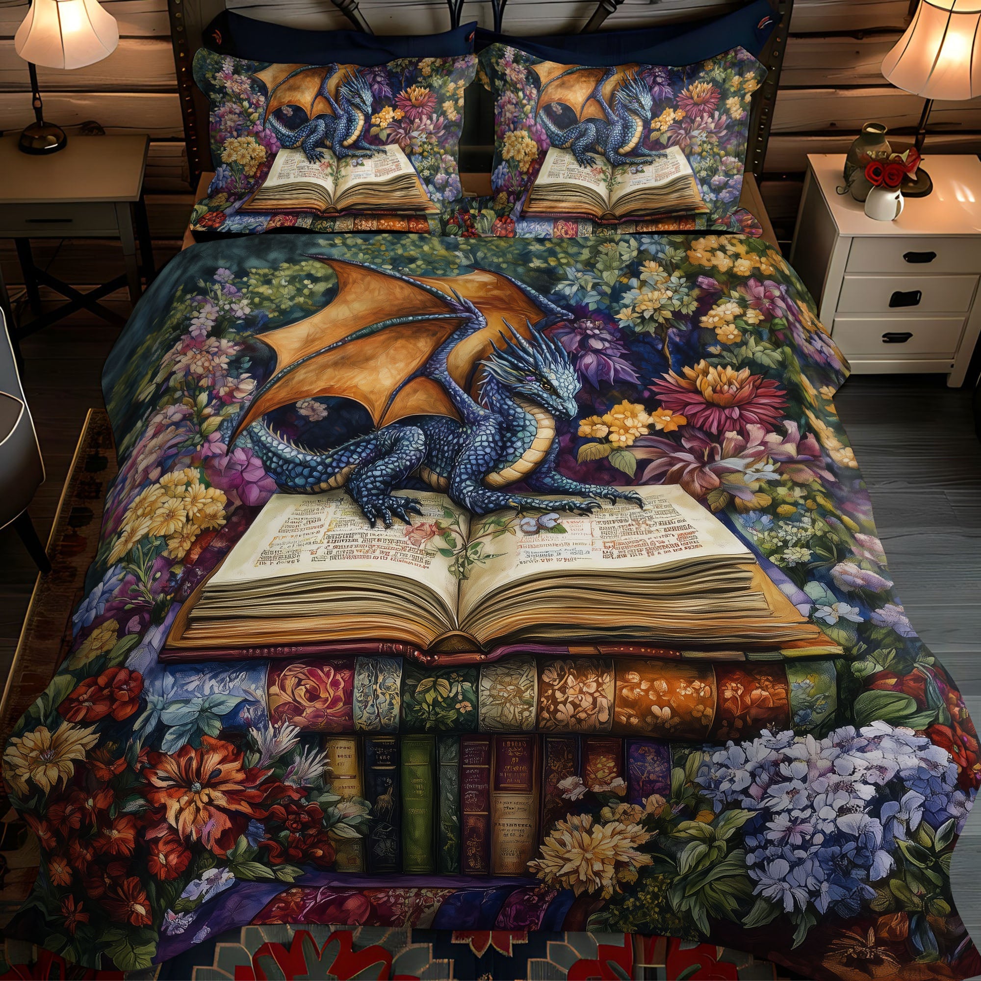 Cosmic Gallop 3-Piece Quilted Bedding Set NCU0NNL152
