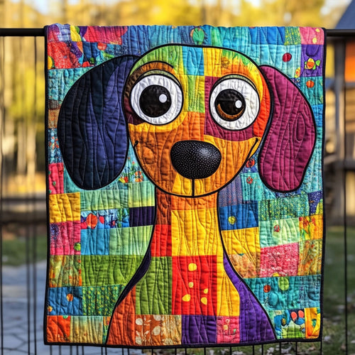Cheerful Canine Quilted Blanket NCU0PT6301