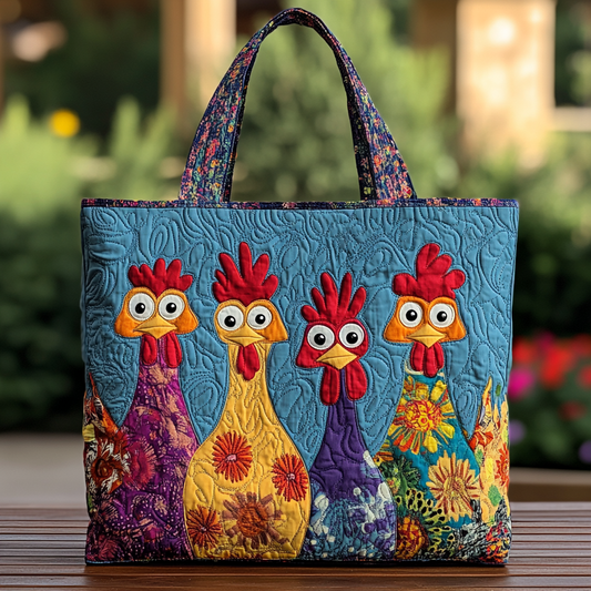 Chicken Dream Quilted Tote Bag NCU0DK9739