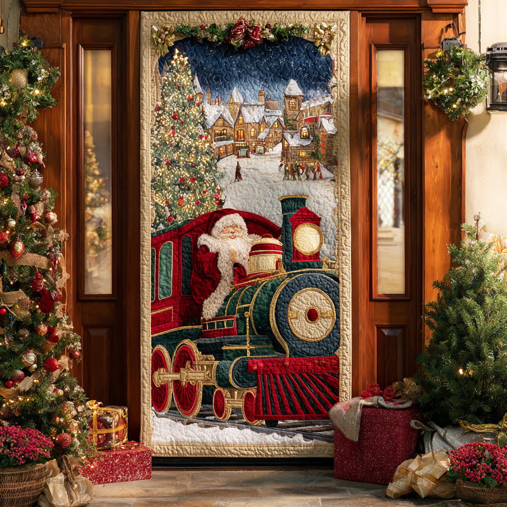 Christmas Train Journey Quilted Door Cover NCU0TD1472