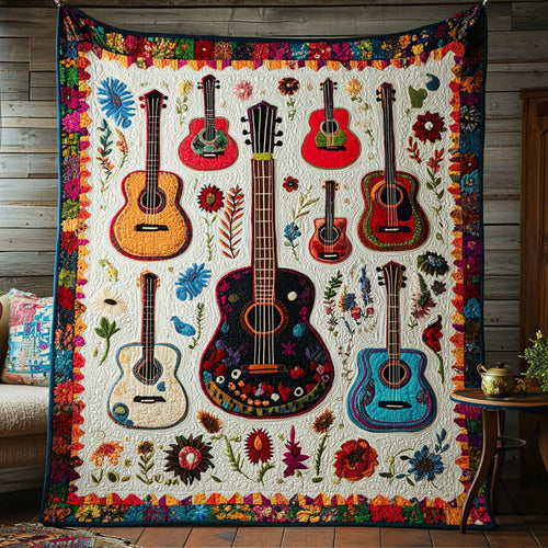 Cielo de Guitarras Quilted Blanket NCU0PT4415