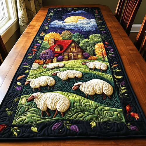 Cloudy Herd Quilted Table Runner NCU0DK4336