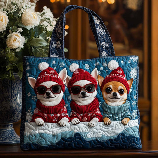 Cool Chihuahua Quilted Tote Bag NCU0NT9806