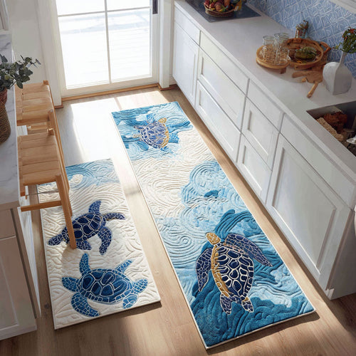 Coral Lagoon Kitchen Area Rug NCU0PT10008