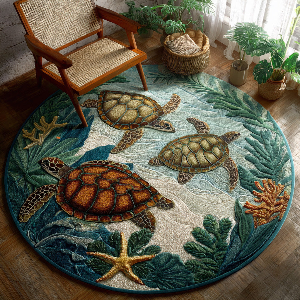 Coral Path Round Carpet NCU0PT9843