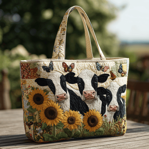 Country Cow Quilted Tote Bag NCU0TH2739