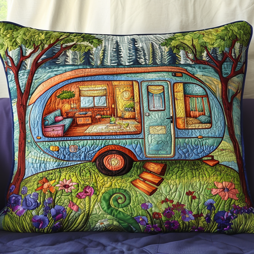 Cozy Camper Quilted Bedding Pillow Case NCU0NT5990
