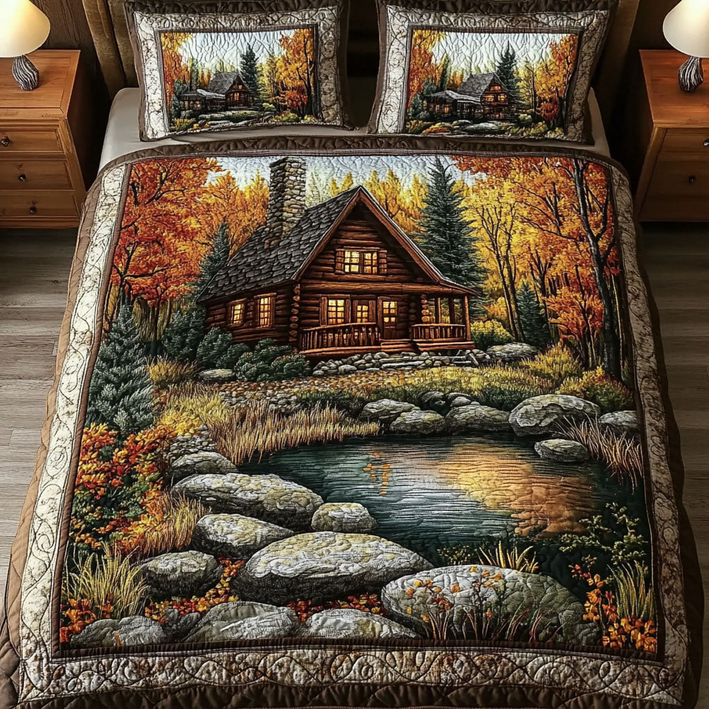 Bernese Mountain Retreat Quilted Blanket NCU0PT1808 main image 0