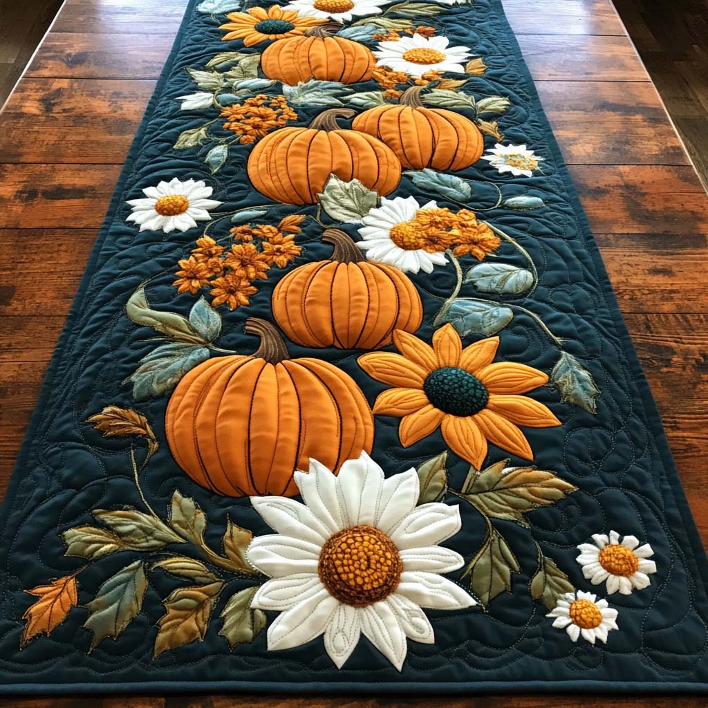 Cozy Autumn Trail Quilted Table Runner NCU0NT8395 – Vantique