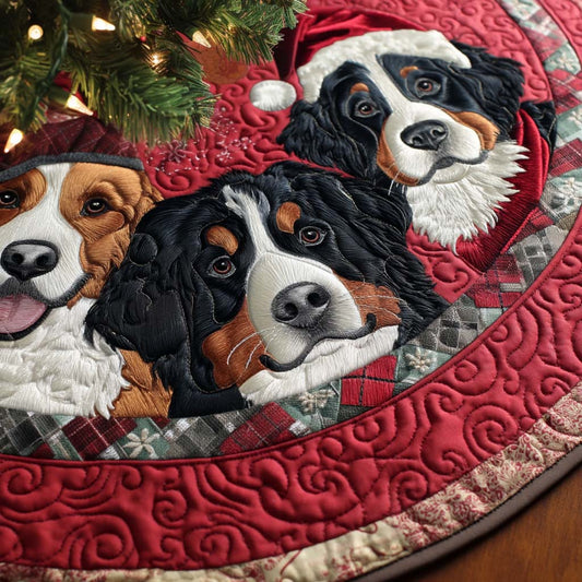 Cozy Berners Quilted Christmas Tree Skirt NCU0DV7984