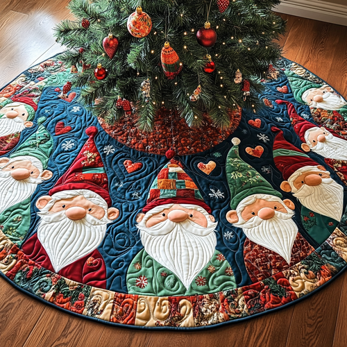 Cozy Circle Christmas Quilted Tree Skirt NCU0VL800