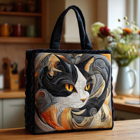 Cozy Kitty Quilted Tote Bag NCU0NT8603