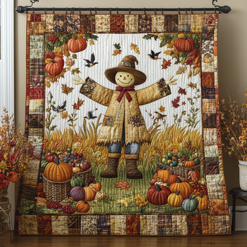 Cozy Scarecrow Quilted Blanket NCU0DK9112