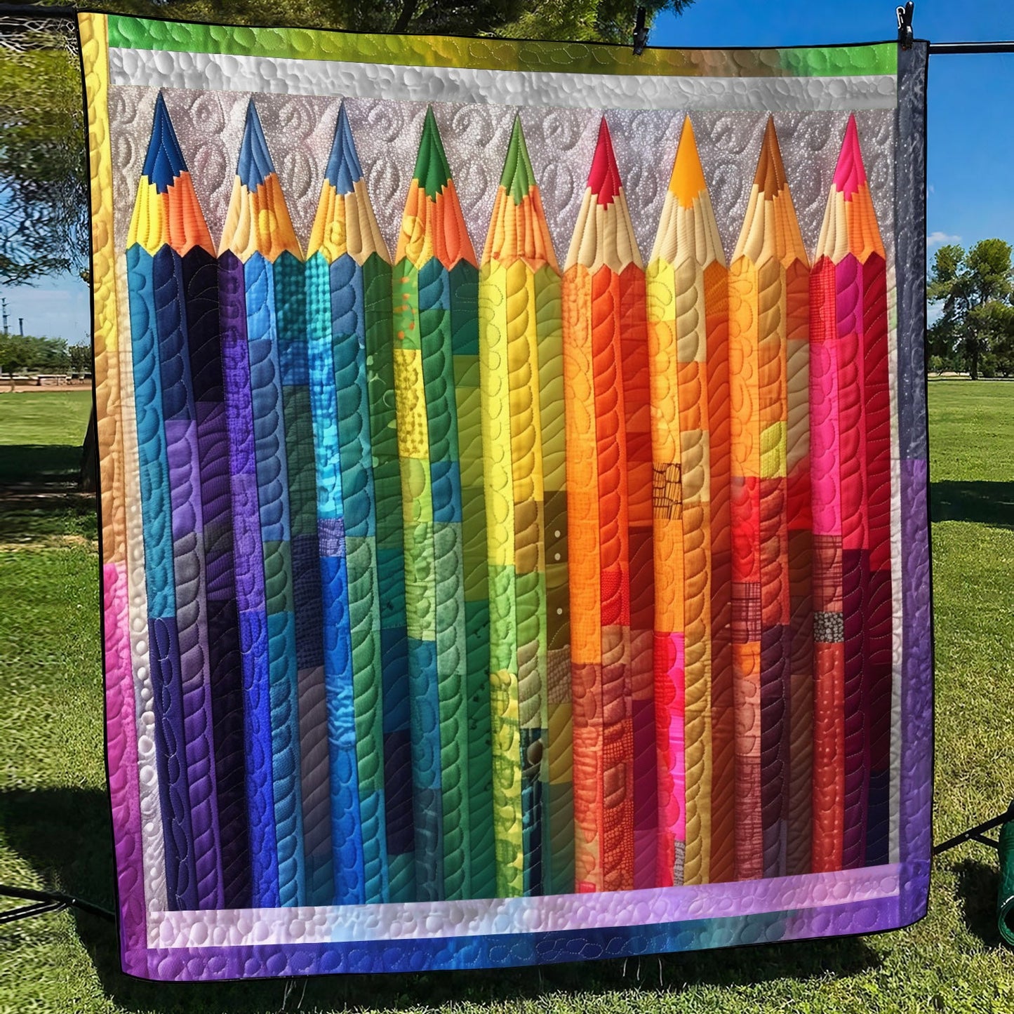 Creative Colorburst Quilted Blanket NCU0TL797