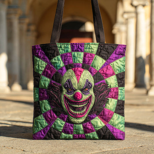 Creepy Clown Quilted Tote Bag NCU0TD581