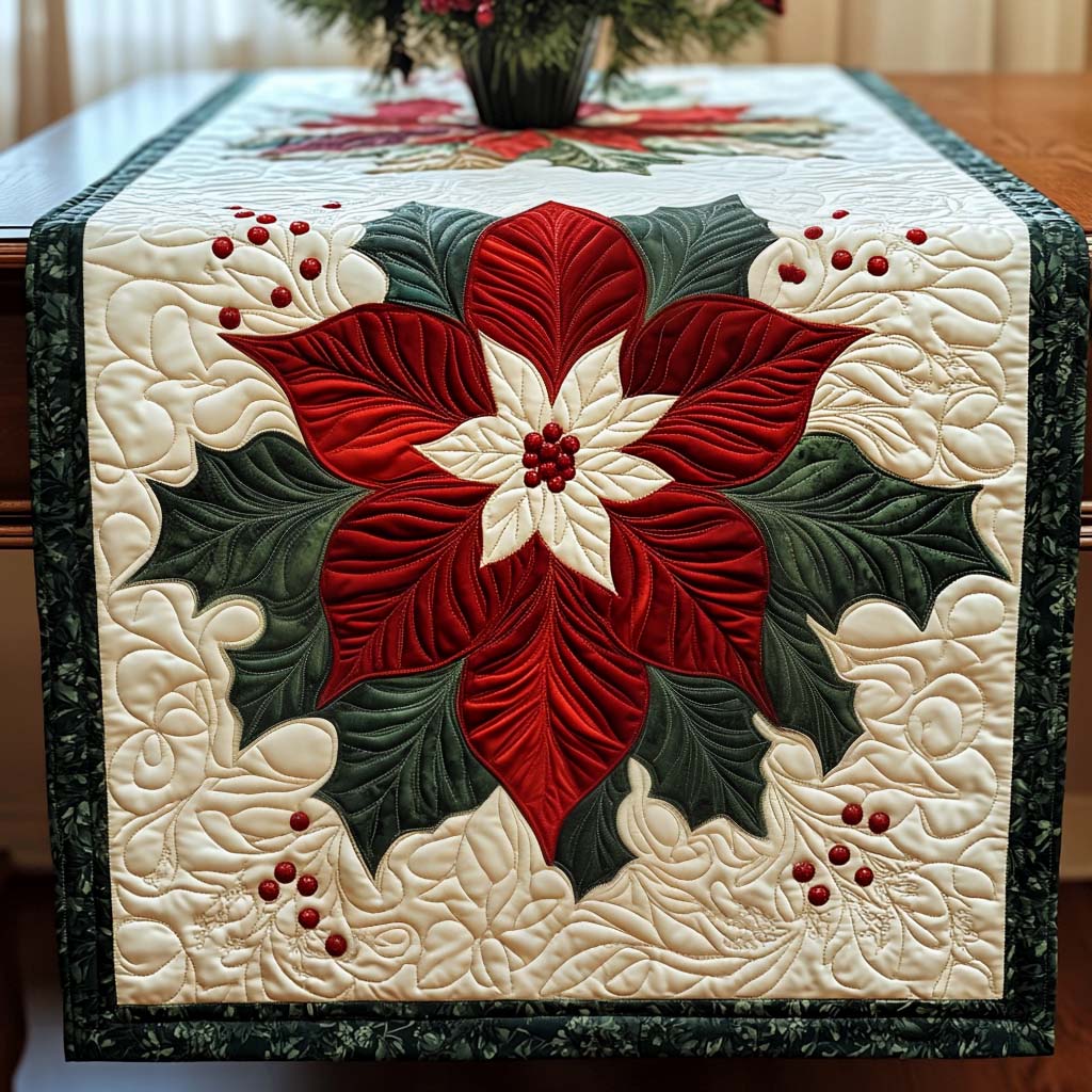 Harvest Glow Quilted Table Runner NCU0PTT235