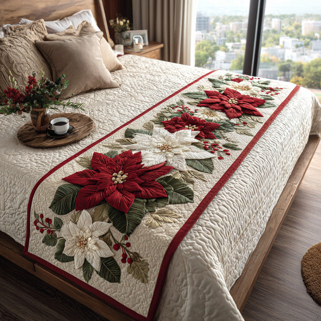 Crimson Flame Quilted Blanket NCU0DV524