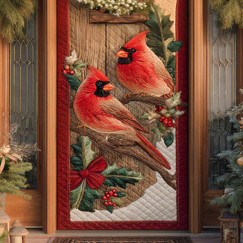 Crimson Porch Visitors Quilted Door Cover NCU0XD1630