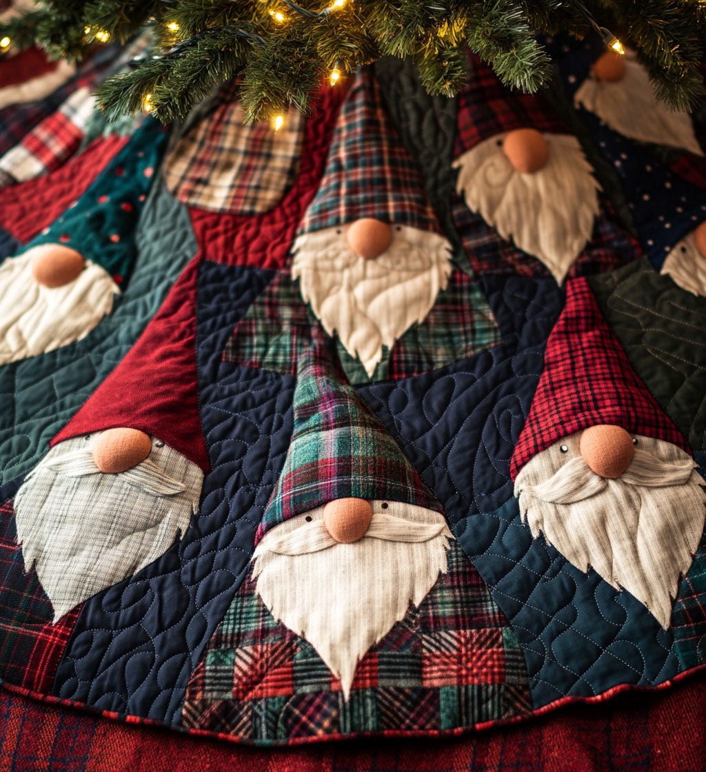 Crisp Eve Quilted Christmas Tree Skirt NCU0PT1019