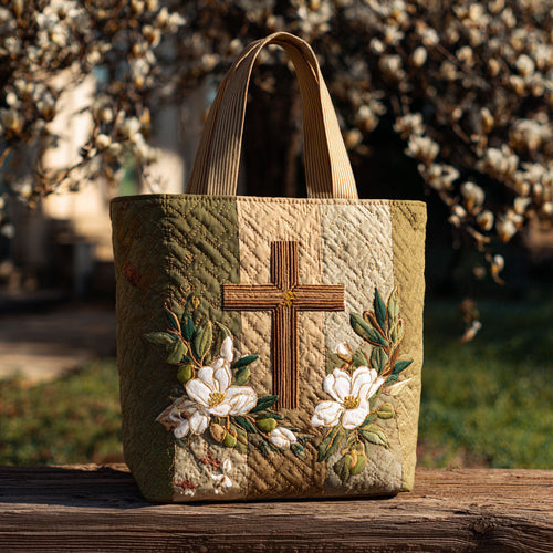 Cross of Deliverance Quilted Tote Bag NCU0PT8150