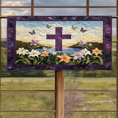 Cross of Peace Quilted Valance NCU0PT4761